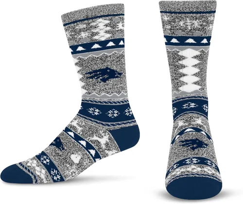 Miniatura 11 de For Bare Feet Ugly Holiday Sweater Crew Sock NCAA