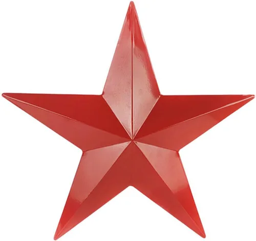 Cabilock Adornos de boda de hierro y estrella, arte de pared de metal rústico 3D granero vintage decoración de estrella para colgar en el hogar,
