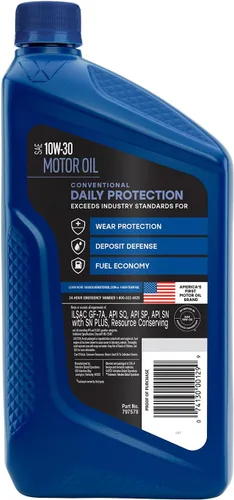 Miniatura 3 de Aceite de motor Valvoline Daily Protection 10W-30, convencional, 1 cuarto de galón, caja de 6