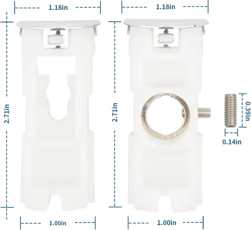 Miniatura 2 de DA61-07540A Versión mejorada para mango de refrigerador y congelador Samsung Kit de reemplazo para mango de puerta de congelador Samsung