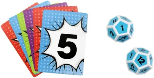 Miniatura 5 de University Games, Juego de Dados de Viaje Scholastic Math Match, Juego de Refuerzo Matemático para Niños, para 2 o Más Jugadores a Partir de 5 Años