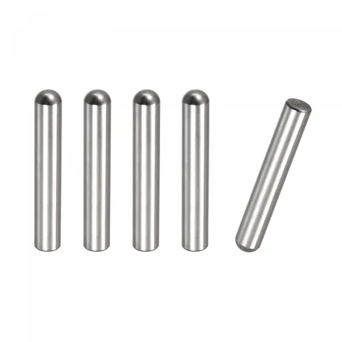 Miniatura 8 de uxcell Pasadores de clavija de 0.197 x 1.969 in, 5 piezas de acero inoxidable 304 de cabeza redonda plana biselada, pasadores de litera, pasadores
