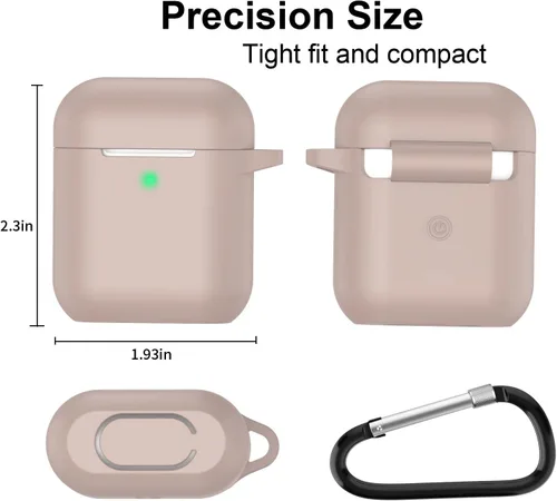 Miniatura 4 de Estuche de silicona para AirPods, estuche protector compatible con Airpods Serie 2 y 1 (no para estuche de carga inalámbrica)