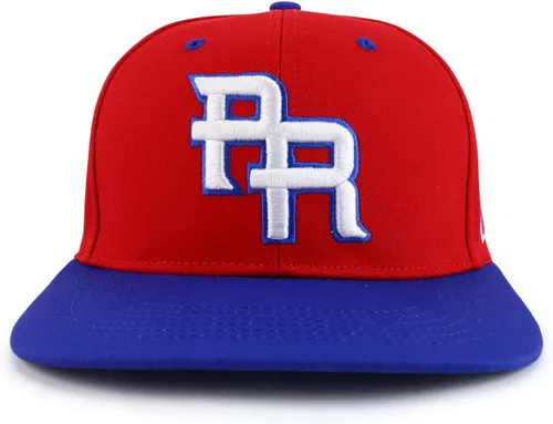 Miniatura 2 de Trendy Apparel Shop Gorra Snapback con visera plana bordada en 3D PR con bandera de Puerto Rico