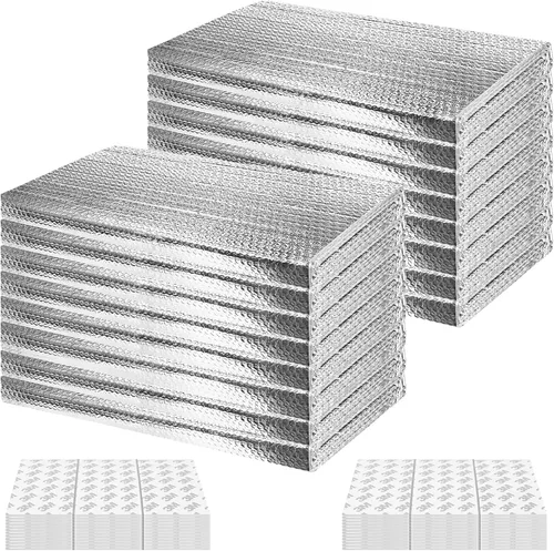 Miniatura 18 de Kit de paneles de aislamiento para puerta de garaje 8P, 0.24 pulgadas, papel de aluminio reflectante de doble burbuja, hoja de 0.236 in, escudo de 6
