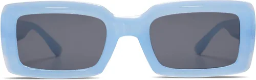 Miniatura 2 de Allarallvr Gafas de sol rectangulares de moda para mujeres y hombres persianas cuadradas vintage de los años 90 marco grueso gafas de sol nude