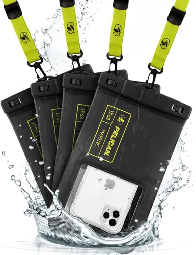Miniatura 17 de Pelican Marine - Bolsa impermeable para teléfono IP68 con bolsillo de almacenamiento (grande) - Estuche impermeable flotante para teléfono