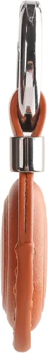 Miniatura 2 de Llavero de cuero genuino compatible con Airtag, soporte seguro para llavero de AirTag, accesorios para llavero AirTag - Marrón V2.0