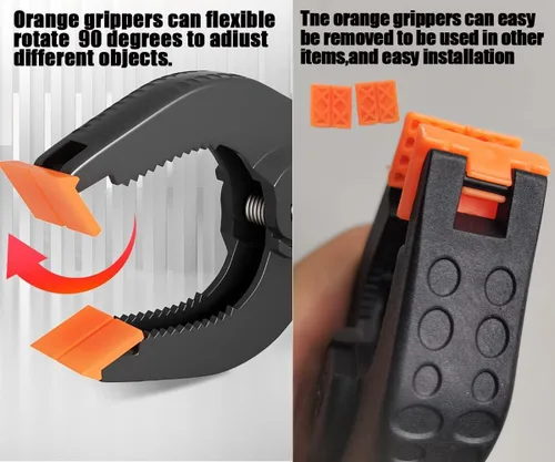 Miniatura 4 de Abrazaderas de resorte, paquete de 6, abrazaderas de resorte de plástico profesional de 6 pulgadas de alta resistencia para manualidades, clips