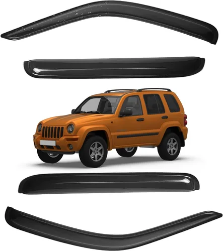Miniatura 143 de Viseras para ventanas para Mazda 3 Sedán 4 puertas 2004 2005 2006 2007 2008 2009 estilo JDM Mugen, deflector de viento, protector solar y de lluvia