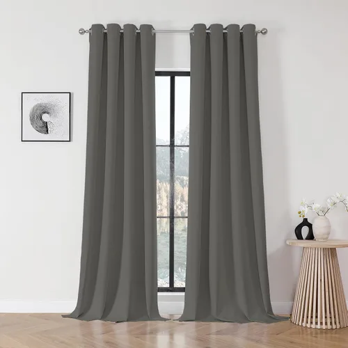 Miniatura 59 de Joydeco Cortinas opacas para dormitorio de 72 pulgadas de largo, 2 paneles de cortinas con aislamiento térmico para oscurecer la habitación