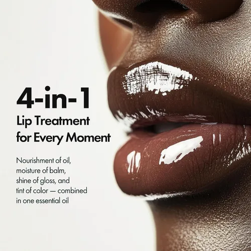 Miniatura 3 de ELROEL Blanc Essential Aceite Labial - Maquillaje de Brillo Labial Coreano Hidratante y Humectante de 50HR con 6 Extractos Botánicos - Esencia Clara