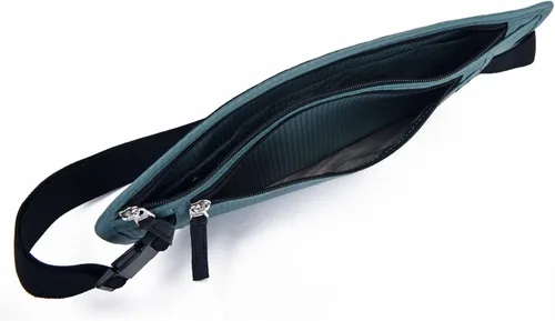 Miniatura 55 de DAITET Cinturón de dinero, soporte para pasaporte, cartera de viaje oculta segura con bloqueo RFID, riñonera encubierta (negro), Negro, Rfid