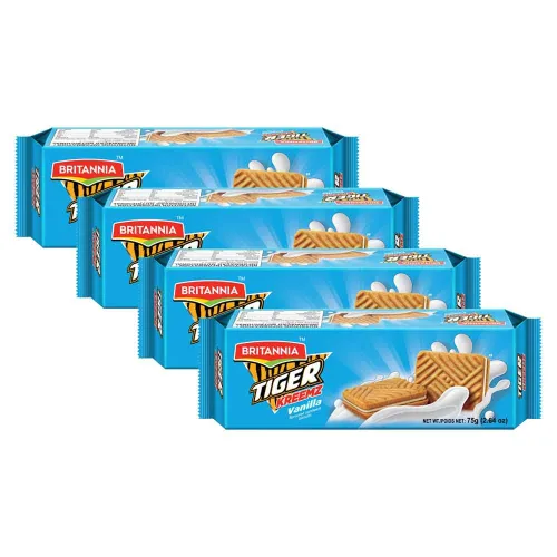 Miniatura 6 de Britannia Tiger Glucose Biscuits Family Pack 21.2oz (600g) – Saludable y delicioso – Desayuno para niños y aperitivos para la hora del té