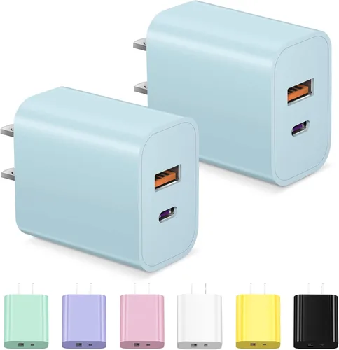 Miniatura 13 de Bloque de Cargador USB C, Bloque de Cargador iPhone 17 Carga Rápida Adaptador de Corriente PD Puerto Dual para iPhone 17/17 Air/17 Pro/17 Pro