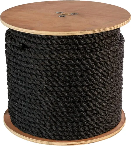 Miniatura 9 de ATERET Cuerda de Polipropileno Trenzada de 3 Hebras Color Tostado Monofilamento I 1-1/2" x 20 Pies I 19,350 lbs. Resistencia a la Tracción I Cordón