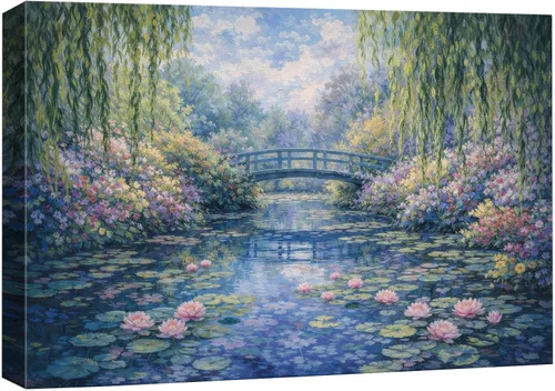 Miniatura 9 de wall26 Prado con álamos por Claude Monet - Arte moderno impresionista, arte en lienzo para el hogar, 12 x 18 pulgadas