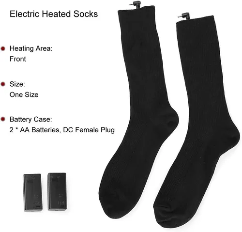 Miniatura 5 de Calcetines calefactables con batería eléctrica, calcetines eléctricos para hombres y mujeres, calcetines cálidos para invierno, para esquí
