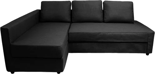 Miniatura 13 de IKEA Friheten - Funda de sofá cama para sofá cama pequeño, fundas de sofá para sala de estar con cojín y fundas de almohada (S-12, diván derecho)