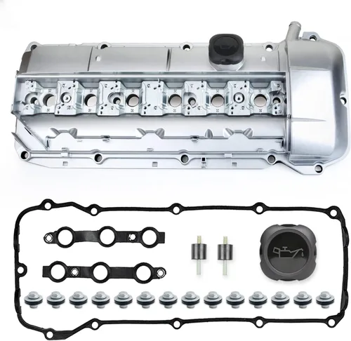 MITZONE Kit de cubierta de válvula de aluminio de mejora compatible con BMW Z3 323i 325i 328i 330i 525i 528i 530i X5 2.5L 2.8L 3.0L de 1998 a agosto