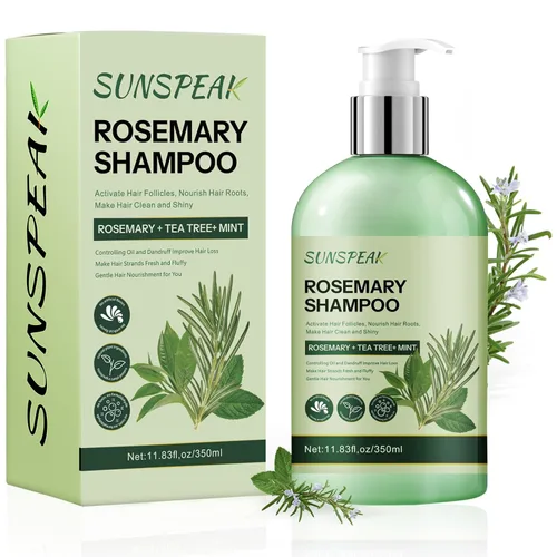 Miniatura 9 de Acondicionador de romero para el crecimiento del cabello: acondicionador hidratante espesante para hombres y mujeres con aceite de árbol de té