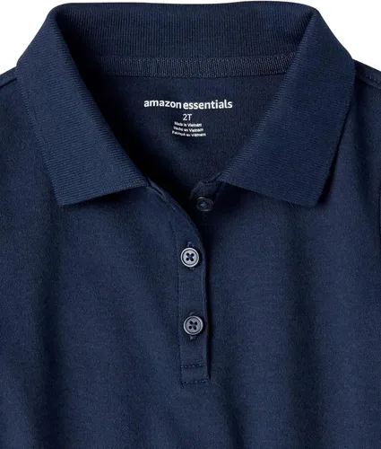 Miniatura 4 de Tienda Essentials Girls Short Sleeve Uniform Interlock Polo Shirt