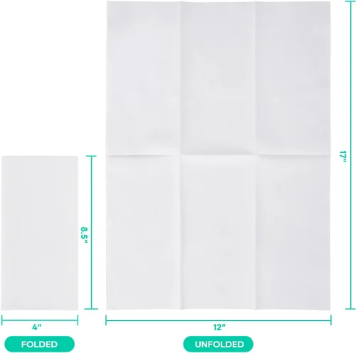 Miniatura 5 de 420 UNIDADES Toallas de mano desechables para baño, toallas de papel suaves y absorbentes para invitados, toallas de mano decorativas desechables