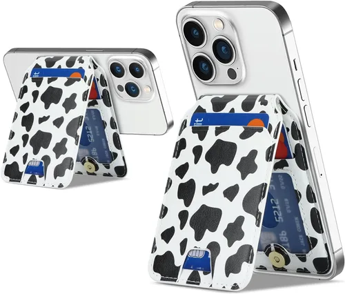 Miniatura 16 de Cavor Compatible con Magsafe Wallet, cartera magnética Magsafe para teléfono 17/16 Pro Max/14 Pro/15/14 Plus/13/12 MagSafe, tarjetero seguro Negro