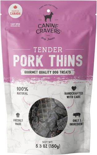 Miniatura 12 de Canine Cravers Golosinas para Perros de Un Solo Ingrediente – Filetes de Cordero Premium - Alimento para Mascotas Hipoalergénico Secado al Aire