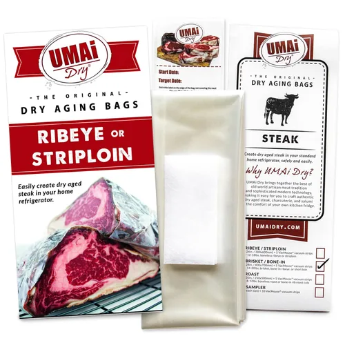 Miniatura 2 de Bolsas de envejecimiento seco UMAi Dry para filetes, paquete de 3, bolsas de envejecimiento seco para carne, filete ribeye y solomillo hasta 12-18