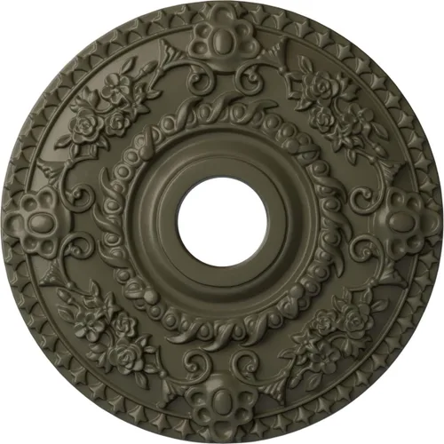 Miniatura 42 de Ekena Millwork CM18RORUS Medallón de techo de rosa, 18.0 in de diámetro exterior x 3.5 in de diámetro interior x 1.4 in de diámetro interior x 1.4