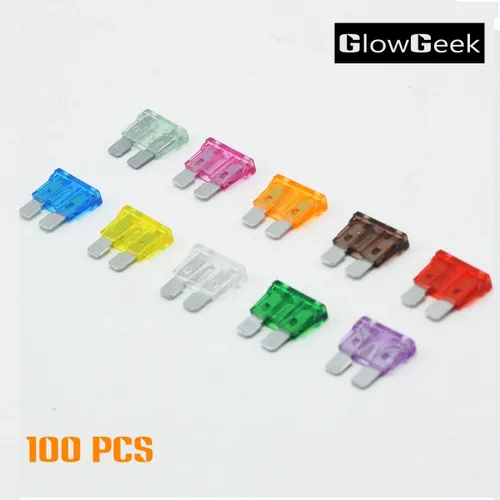 Miniatura 6 de 100 piezas surtidas de fusibles de hoja estándar para automóvil, camión, 2A, 3A, 5A, 7.5, A, 10A, 15A, 20A, 25A, 30A, 35A, autos, barcos, camiones
