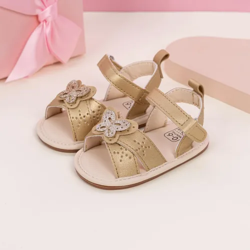 Miniatura 6 de Oamico Sandalias para bebé niña, suela de goma antideslizante suave, sandalias casuales de playa para recién nacidos, con lazo, zapatos de verano