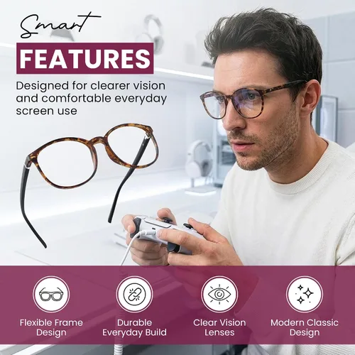 Miniatura 4 de LifeArt Gafas de Bloqueo de Luz Azul, Anti Fatiga Ocular, Gafas de Lectura para Computadora, Gafas para Videojuegos, Gafas de TV para Mujeres