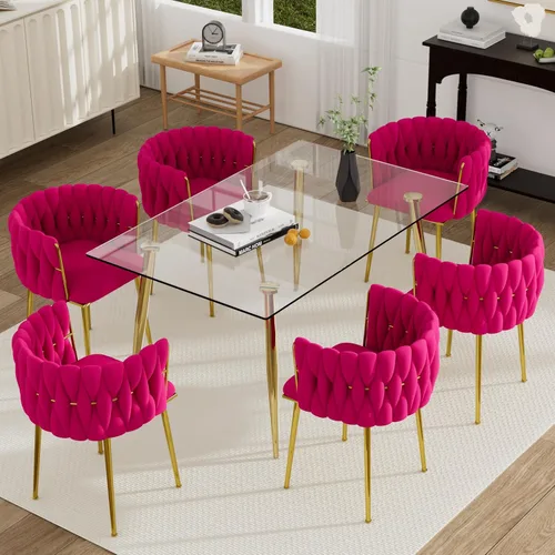Miniatura 14 de Juego de mesa de comedor de cristal plateado para 2, juego de mesa cuadrada de lujo moderno de 36 pulgadas, juego de mesa de cocina minimalista de 3