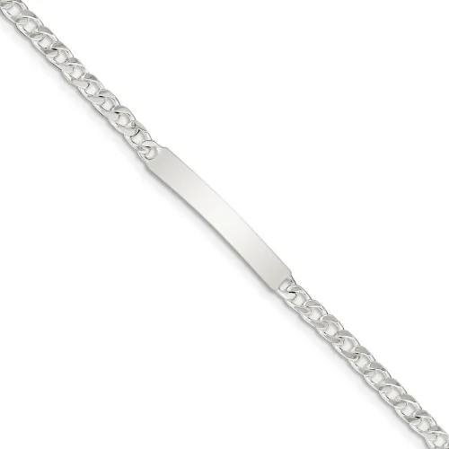 Miniatura 7 de 925 Sterling Silver Engraveable Curb Link Id Bracelet Fine Jewelry For Women Gifts For Her