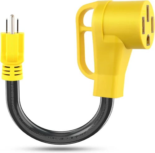 Miniatura 11 de Cable Adaptador de Alimentación NEMA TT-30P Macho a 14-50R Hembra Enchufe Power Dogbone con Mango de Agarre Adaptador Eléctrico Resistente