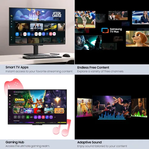 Miniatura 8 de SAMSUNG Monitor inteligente FHD de 32 pulgadas serie M5 (M50F) con transmisión de TV, altavoces, HDR10, concentrador de juegos, múltiples puertos
