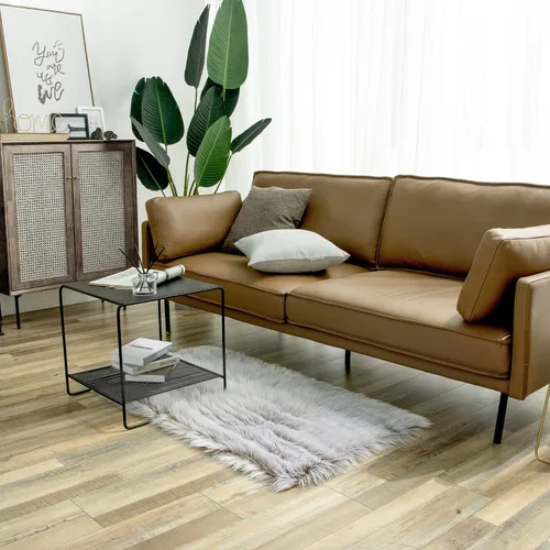 Miniatura 59 de Ashler Home Deco - Tapete de pelo sintético de oveja, mullido, suave, de 2 x 3 pies, lavable a máquina, dormitorio, habitación de los niños, sala