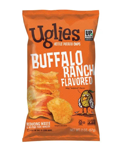 Miniatura 15 de UGLIES Patatas fritas cocidas en hervidor de agua, aperitivos sin gluten, patatas fritas Kosher, aperitivos sin OMG para niños u oficina, bolsas
