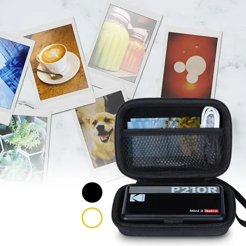 Miniatura 9 de Lebakort Estuche Rígido Compatible con KODAK Mini 2 Retro P210R / Mini Shot 2 Retro C210R Impresora Fotográfica Instantánea Digital, Estuche Negro