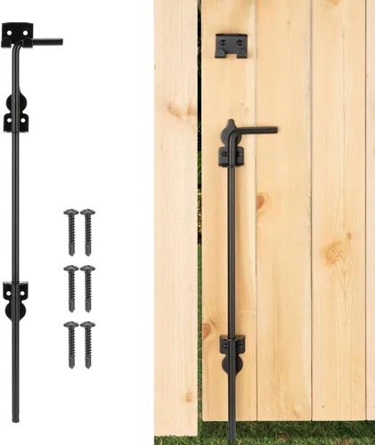 Miniatura 8 de 12" Tornillo de Bastón Pesado de Caída para Puerta, Pestillo de Suelo para Puerta para Cercas de Madera Puertas de Metal, Tope de Puerta de Metal 1