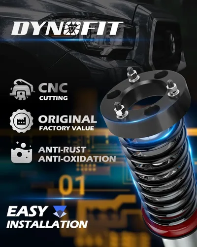 Miniatura 2 de Dynofit - Kits nivelación con elevación de 2 pulgadas para chasis frontal, para Ford F150 2WD 4WD 2004-2023 y Expedition 2003-2018, kit espaciador