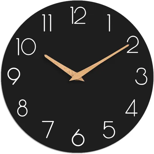 Miniatura 15 de cicininc Reloj de pared gris silencioso sin tictac, relojes de pared decorativos a pilas para dormitorio, cocina, hogar, oficina, escuela, hotel