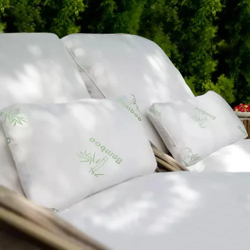 Miniatura 2 de iMounTEK Almohada de espuma viscoelástica transpirable de rayón de bambú con funda de almohada lavable, almohadas de primera calidad para dormir