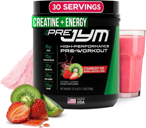 Miniatura 10 de JYM Supplement Science Pre JYM Polvo para antes del ejercicio de Piña y Fresa para Hombres y Mujeres, BCAAs, Nootrópicos, Creatina HCI, Citrullina