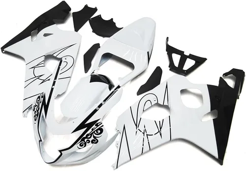 Miniatura 330 de Kit de carenado de inyección azul, negro y blanco para Suzuki GSXR600 GSX750 2006 2007 GSXR 600 GSX-R750 06 07 ABS Carenado de plástico completo