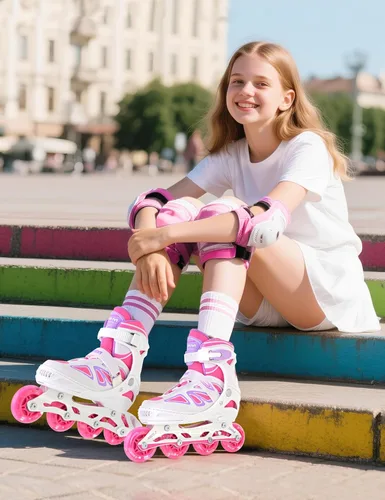 Miniatura 11 de 2PM SPORTS Vinal - Patines en línea ajustables intermitentes para niñas, todas las ruedas se iluminan, divertidos patines iluminadores para niños