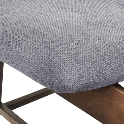 Miniatura 9 de Christopher Knight Home Stocker - Sillas de comedor tapizadas, color gris oscuro/nogal (juego de 2)
