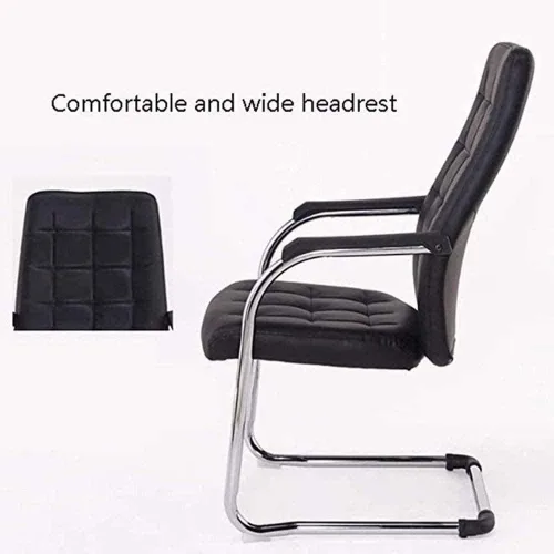 Miniatura 3 de Silla de computadora para reuniones de ocio, silla de oficina en casa, silla ergonómica, cómoda silla de cuero con lazo, silla de personal